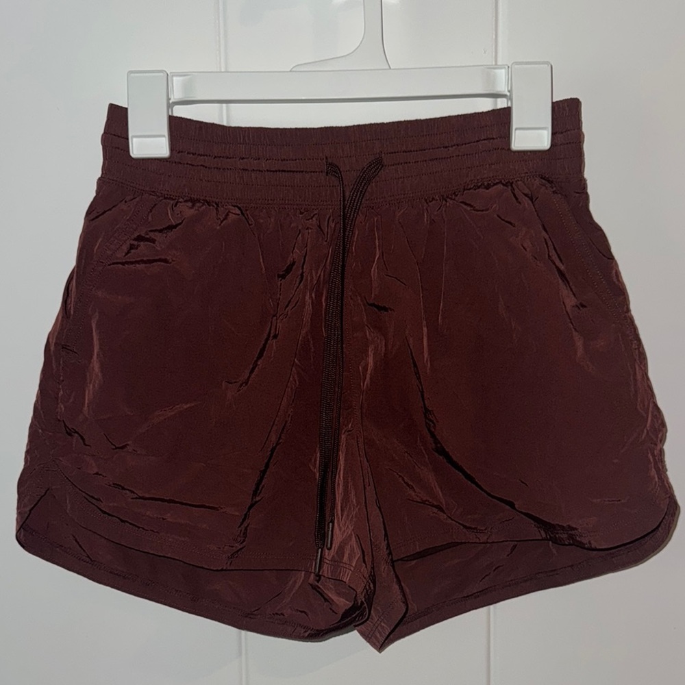 Women's Abercrombie Burgundy Athletic Shorts